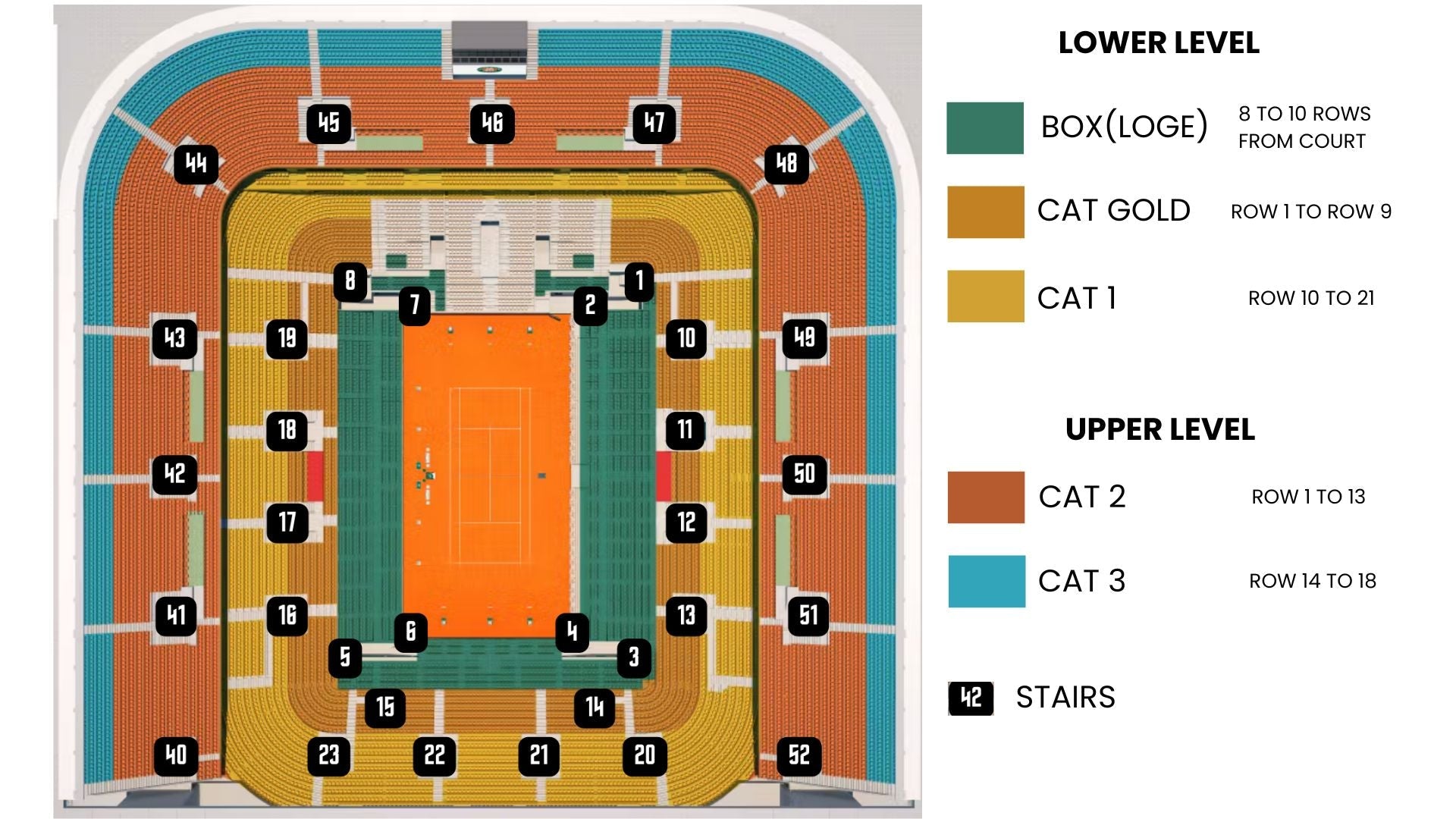 French Open Tickets 5/26/2026 - Tuesday Day Session - Philippe Chatrier (Center Court)