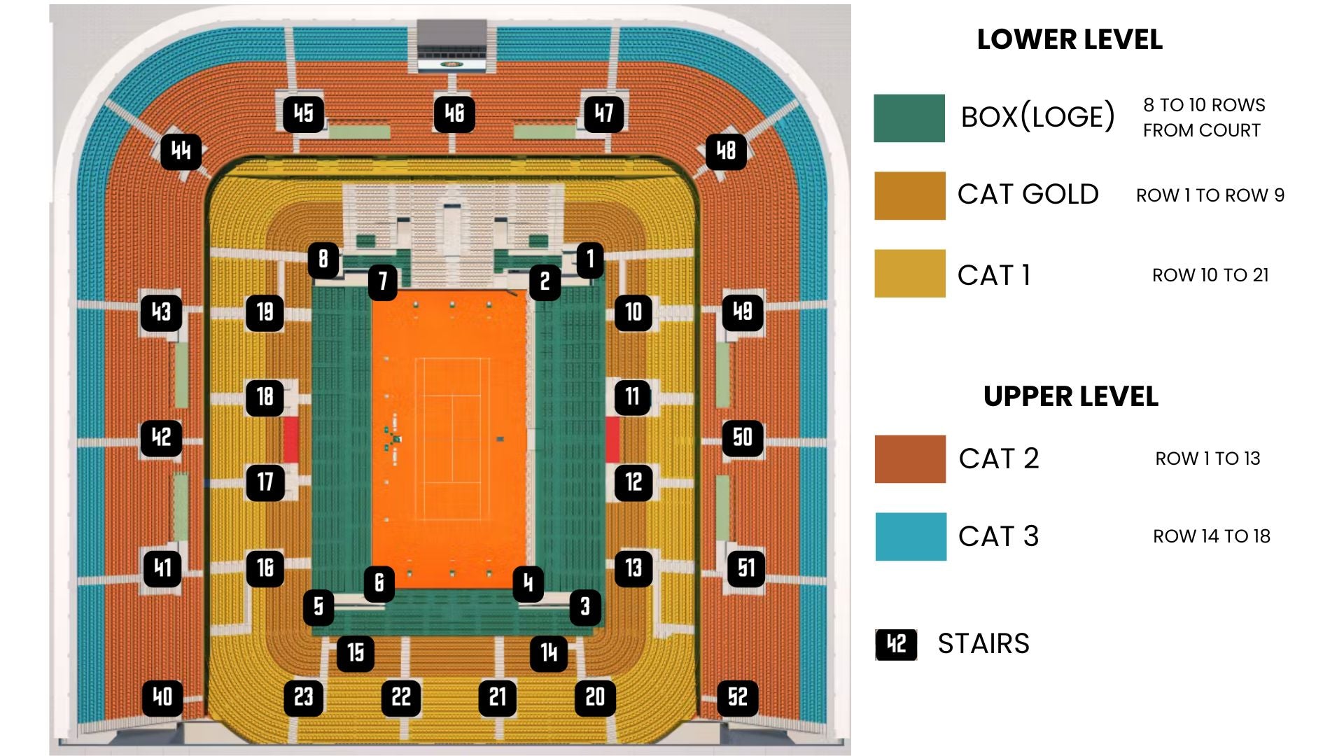 French Open Tickets 5/30/2024 - Thursday Day Session - Philippe Chatrier (Center Court)