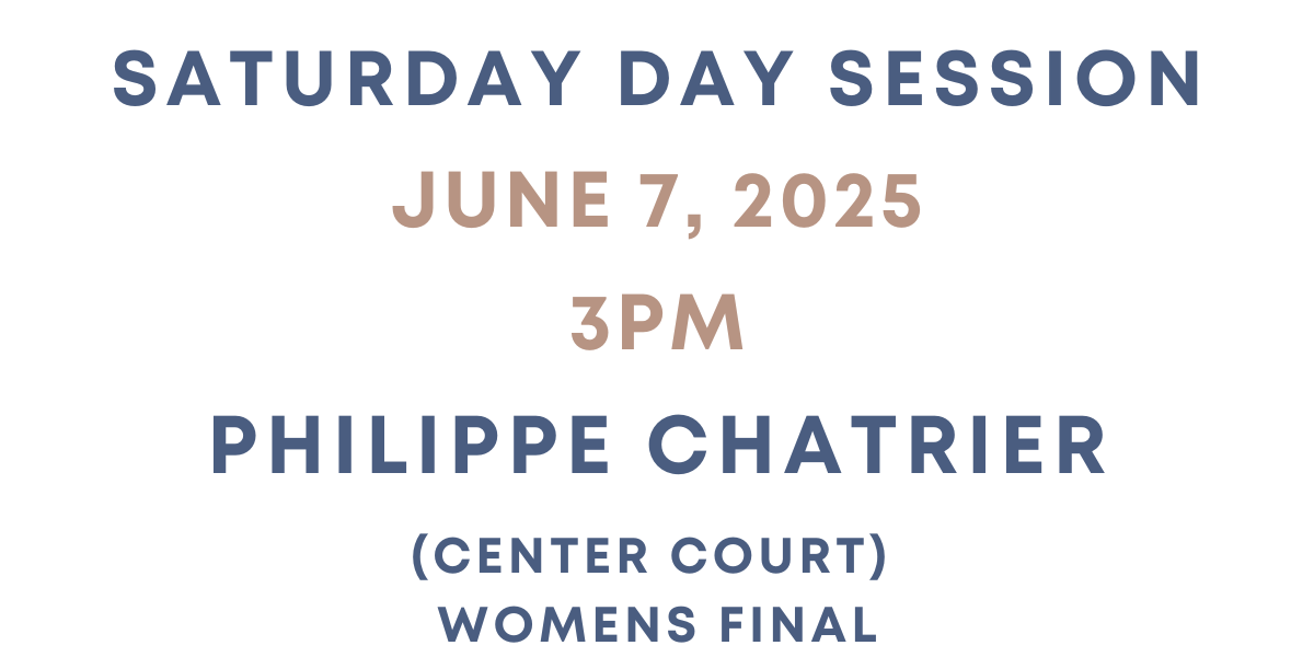 French Open Tickets 6/7/2025 -  Womens Final - Saturday Day Session - Philippe Chatrier