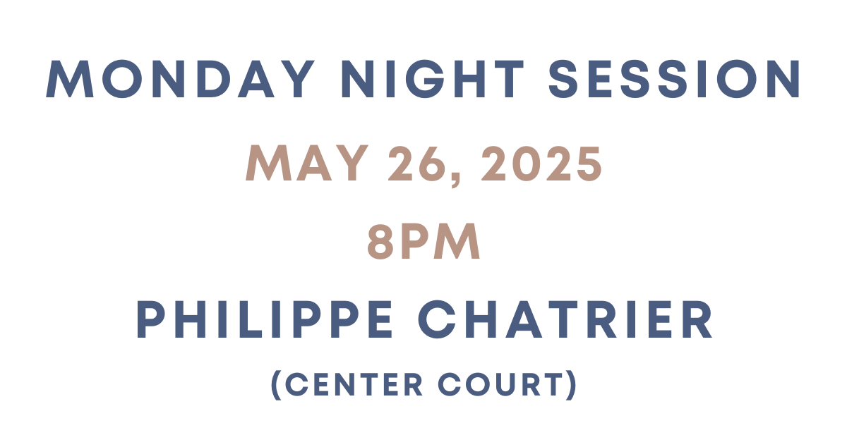 Billets Roland Garros 27/05/2024 - Session du lundi soir - Philippe Chatrier (Cour Central)