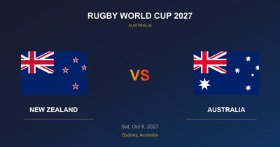 New Zealand vs Australia - Rugby World Cup 2027 - Sydney