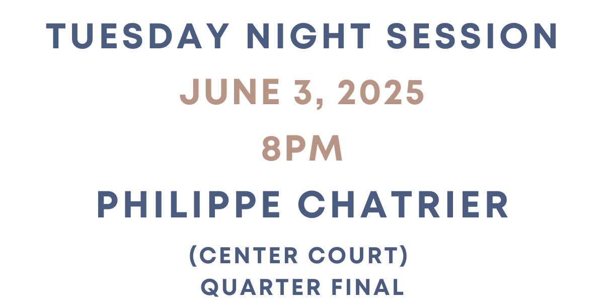 Billets Roland Garros 27/05/2024 - Session du lundi soir - Philippe Chatrier (Cour Central)