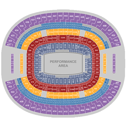 ATT stadium seating chart