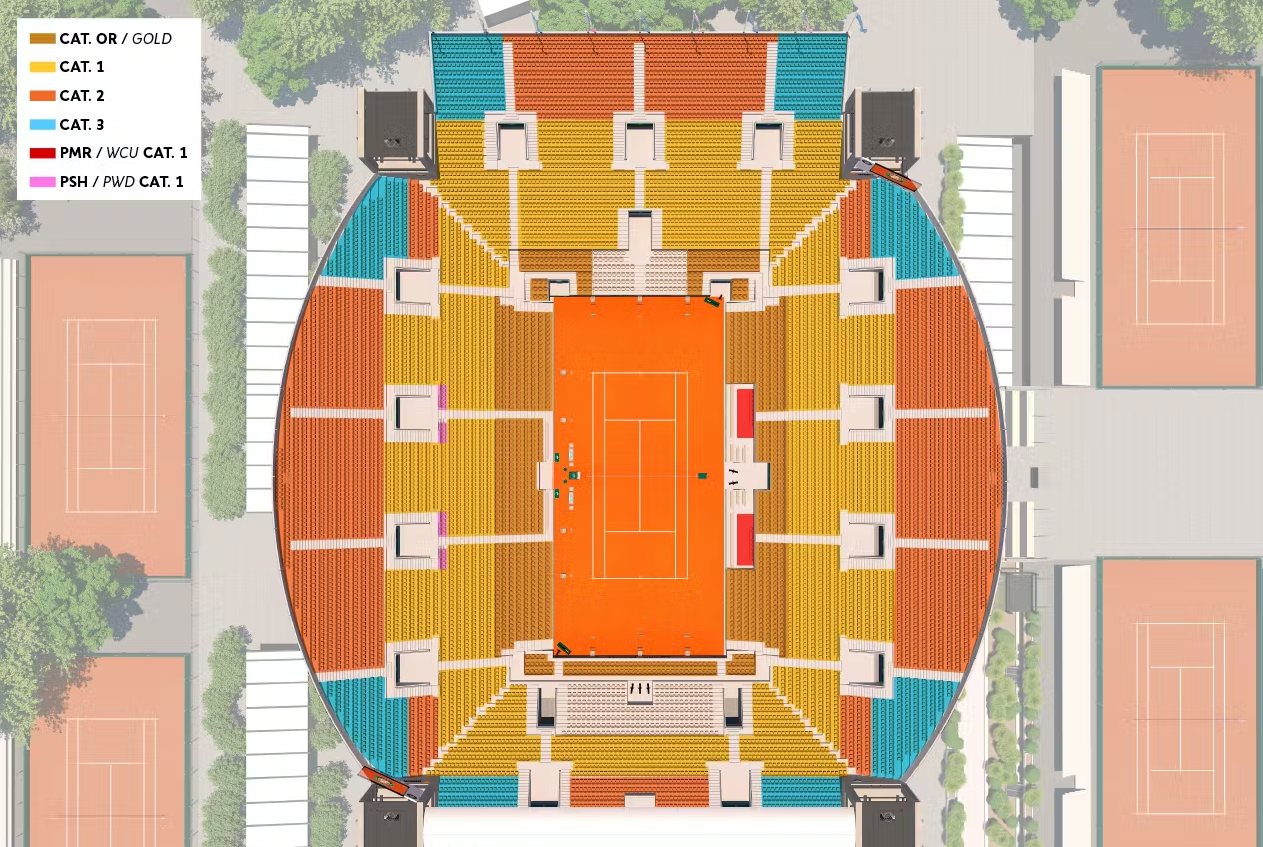 French Open Tickets 5/29/2024 - Wednesday Day Session - Suzanne Lenglen