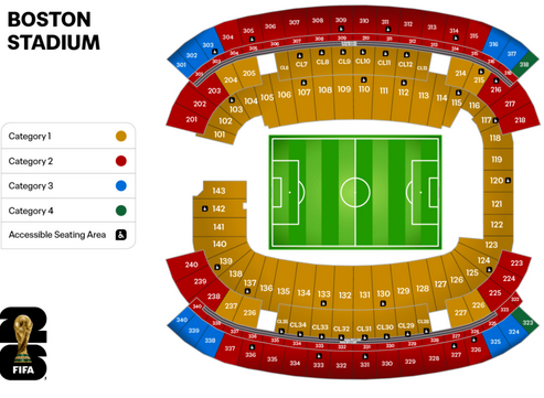 FIFA World Cup 2026 tickets Match 18 - Group - Gillette Stadium - June 16