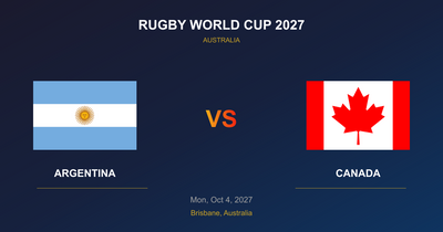 Argentina vs Canada - Rugby World Cup 2027 - Brisbane