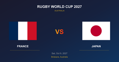 France vs Japan - Rugby World Cup 2027 - Brisbane
