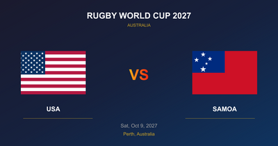 USA vs Samoa - Rugby World Cup 2027 - Perth