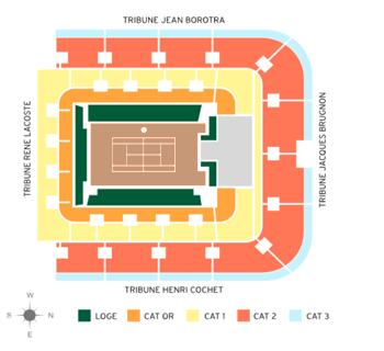 French Open Tickets 5/27/2024 - Monday Day Session - Philippe Chatrier (Center Court)